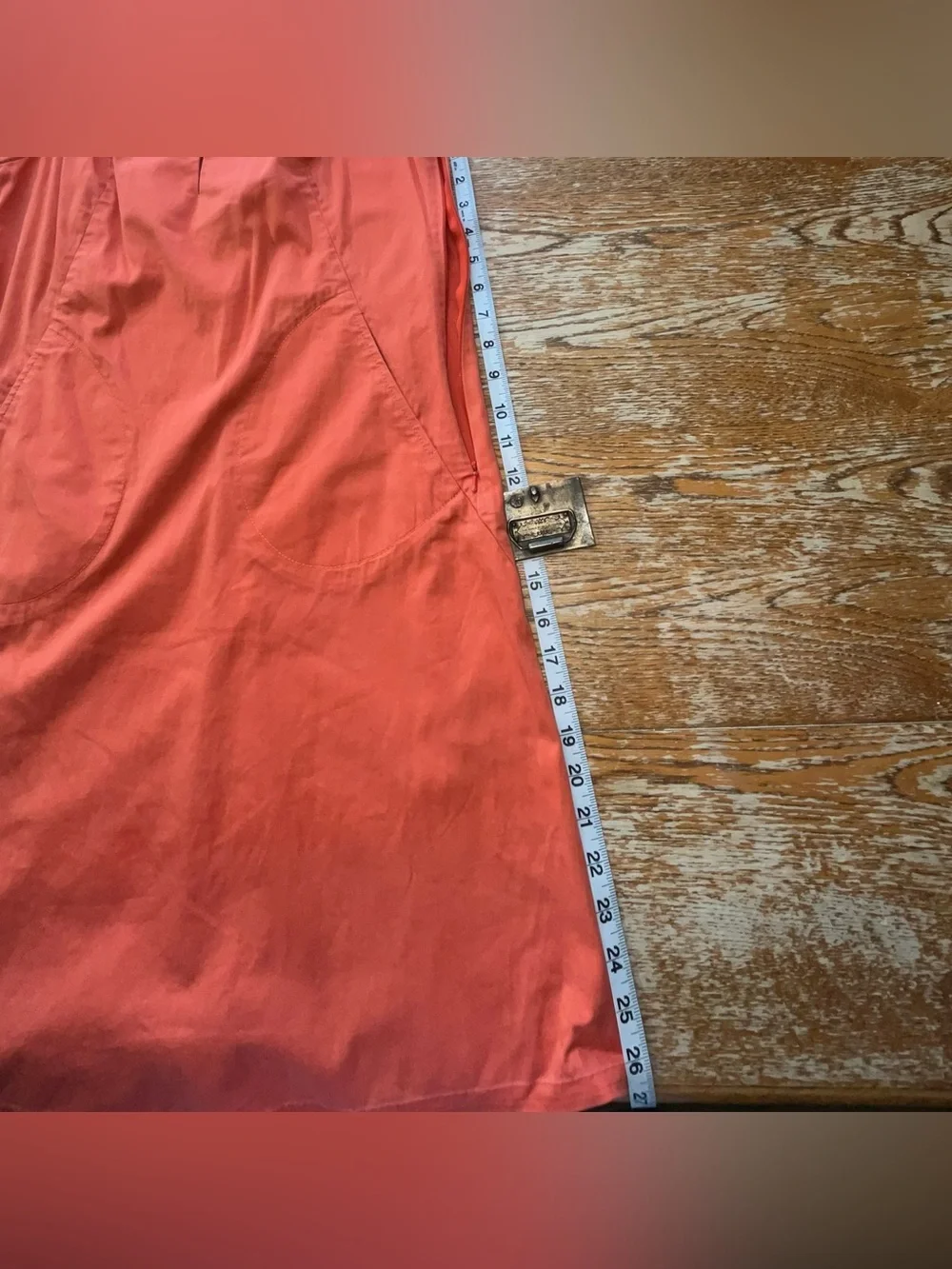 Vintage Tory Burch coral orange sleeveless sheath dress size 6